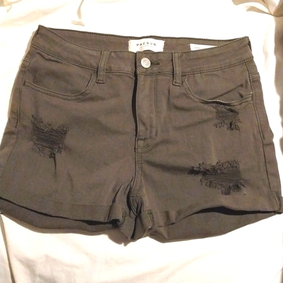 Pacsun Super Stretch Shortie Shorts, Size 27 - Picture 1 of 3